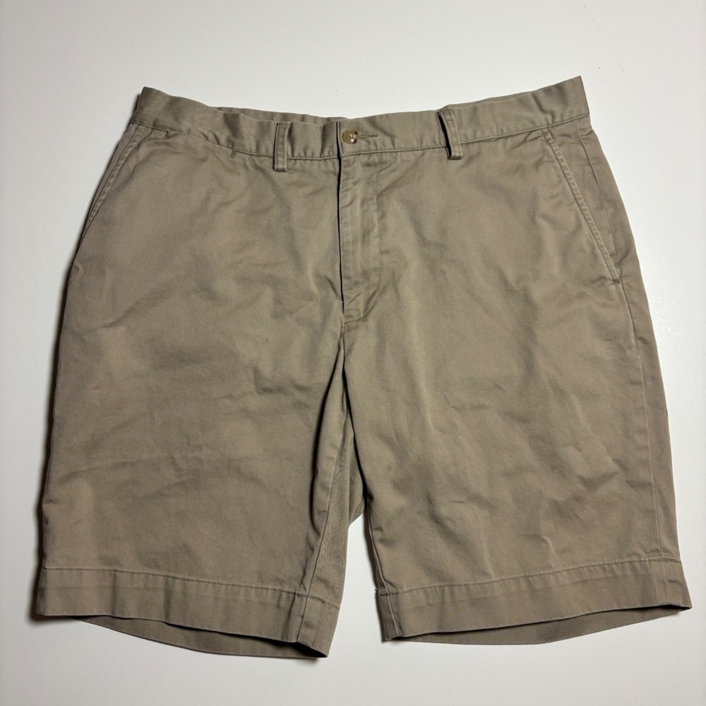 Polo Ralph Lauren Classic Fit Chino Shorts Mens 34 inseam 9" Khaki Tan Cotton - Picture 5 of 9